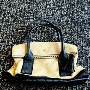 Leather Cream and Black Kate Spade handbag